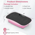 thumbnail image 2 of Goplus Vibration Plate Exercise Machine with 10 Speed Intensities Remote for Home Fitness Pink+Black, 2 of 10
