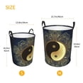 thumbnail image 2 of Laundry Basket, Yin And Yang Mandala Waterproof Laundry Hamper with Padded Handles, Clothes Hamper for Laundry, Bedroom, Dorm, Towels, Laundry Bin Easy Storage, 2 of 6