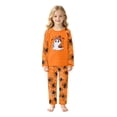 thumbnail image 3 of Halloween Family Pajamas Set Long Sleeve Crew Neck, Soft Matching Halloween Pajamas with Ghost Hat Drink Print, Cute Family Halloween Pajama Set Sleepwear, 3 of 7