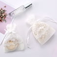 thumbnail image 4 of Wosthever Yarn Polyester Gift Bag Portable Decorative Sugar Embroidery Drawstring Pouch Chocolate Packing Exquisite Storage 10Conjunto, 4 of 6
