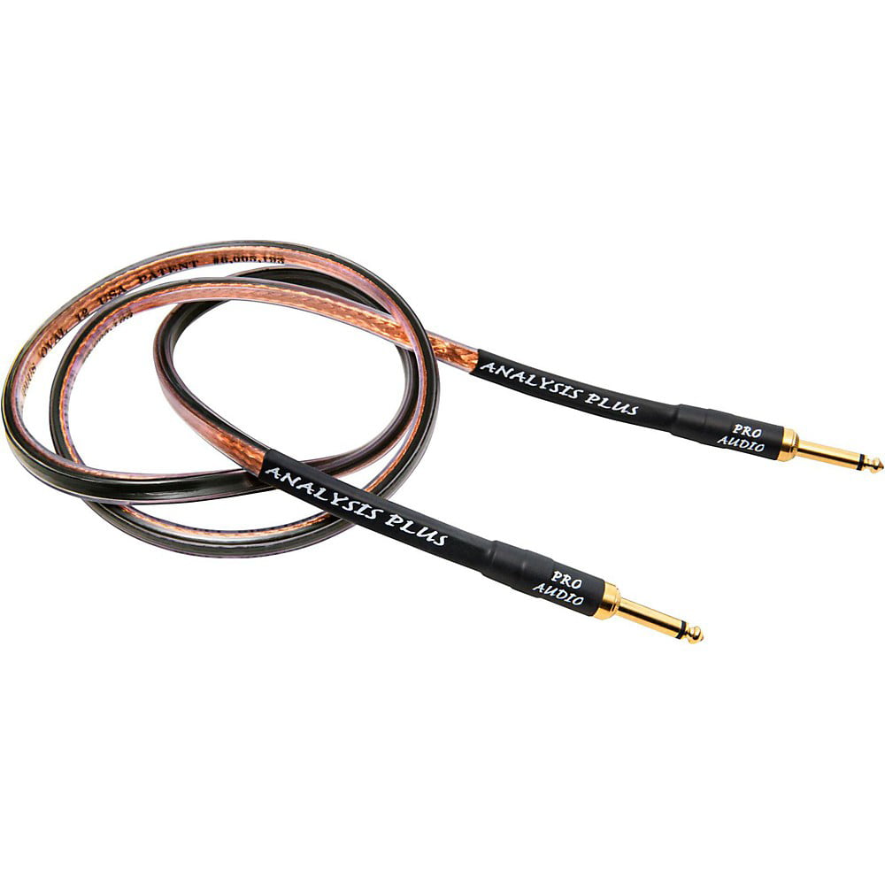 Analysis Plus Clear Oval Speaker Cable Stereo Pair 12 ft 