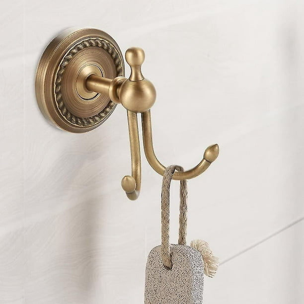 Wall Mounted Hanger Holder, Antique Brass Door Towel Rack Bathroom Towel  Rack Coat Hat Bag Hook Wall Mount 