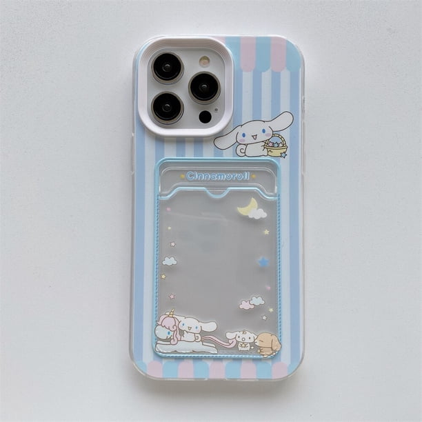 Bonita funda de dibujos animados de Anime Role Melody Kuromi para IPhone 11 12 13 14 Pro Max X XR XS 7 8 Plus, funda tipo cartera suave de Tpu, tarjetero xuanjing unisex