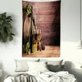 thumbnail image 3 of Wine Tapestry, Still Life of Wine with Wooden Keg Rustic Concept Tasting Viticulture, Wall Hanging for Bedroom Living Room Dorm Decor, 60W X 80L Inches, Brown Green Pale Brown, by Ambesonne, 3 of 5