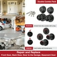 thumbnail image 5 of Hyper Tough Ball Combo Twin Pack Matte Black (2 Entry Doorknobs + 2 Deadbolt Locks), 5 of 9