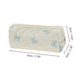 thumbnail image 2 of Unique Bargains 1 Pc Durable Bow Quilting Makeup Bag White Blue Cotton Fabric, 2 of 4