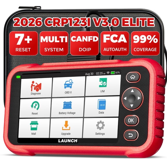 LAUNCH CRP123I V3.0 OBD2 Scanner, 2026 Newest Car Scanner with ABS/SAS/Throttle/Oil/DPF/EPB Reset, ABS Bleeding ,BAT Match, SRS, at, Engine Scanner, Online Feedback, AutoVIN