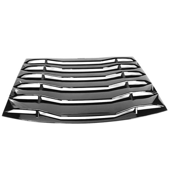 Ikon Motorsports Compatible with Fits 11-23 Charger IKON Style Rear Window Louver Sun Shade Cover Windshield Vent Gloss Black 2011 2012 2013 2014 2015 2016 2017 2018 2019 2020