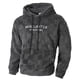 thumbnail image 4 of Ceisia Men's Oversize Hooded Checkered Plush Letter-Printed Polyester Sweatshirt Gift, 4 of 9