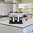 thumbnail image 6 of TISHITA Food Storage Container Kitchen Container Canister Organizer Nuts s Food Flour Organization Snack Display Cereal Holder Three Cup Black, 6 of 8