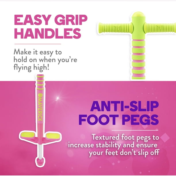 Flybar Maverick 2.0 Foam Pogo Stick for Kids Age 5 and Up, 40 to 80 Pounds, Pogo Stick for Boys