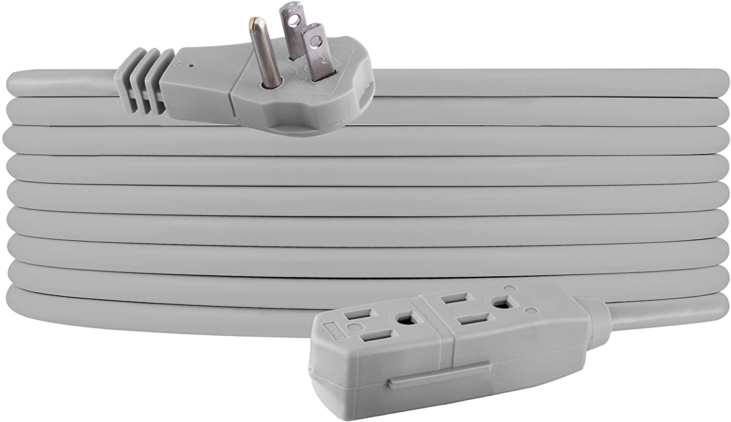 GE Indoor Office Extension Cord, Extra Long 25ft Power Cable, 3