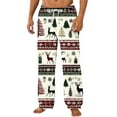 thumbnail image 2 of Xcmzpl Men's Flannel Pajama Pants Christmas Xmas Tree Snowflakes Sleep Lounge PJ Bottoms Christmas Gifts for Men Under $20, 2 of 4