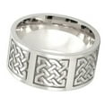 thumbnail image 4 of Viking Knotwork Norse Ring Stainless Steel Celtic Wedding Band 10mm, 4 of 5