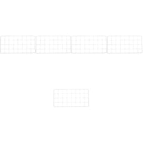 FRCOLOR 5pcs Wire Wall Grid Panel Diy Photos And Pictures Display Grid Wall Panel Home Decoration