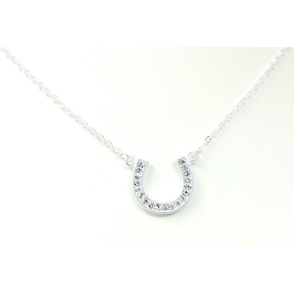 Lucky Horseshoe Rhinestone Necklace