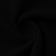 thumbnail image 5 of LEKWK Mens Shirt Quarter Zip Short Sleeve Casual Shirts Ribbed Knit Textured Collared Pullover Casual Loose Fit Golf Shirts Lightweight Summer Daily Tops Black L, 5 of 5