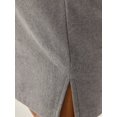 thumbnail image 5 of High Waist Mini Skirt with Slit, 5 of 5