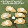 thumbnail image 6 of FINGER TEN Golf Iron Head Covers Value 8/11/12 Piece Set, Synthetic Leather Deluxe Club Headcover, Universal Fit Main Iron Clubs Gift Set, 6 of 7