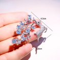 thumbnail image 3 of Todo el camino para tenerte broche de circón real de alta gama femenino lindo estilo japonés alce ciervo de navidad ramillete armario a prueba de mal funcionamiento pin accesorios, 3 of 4