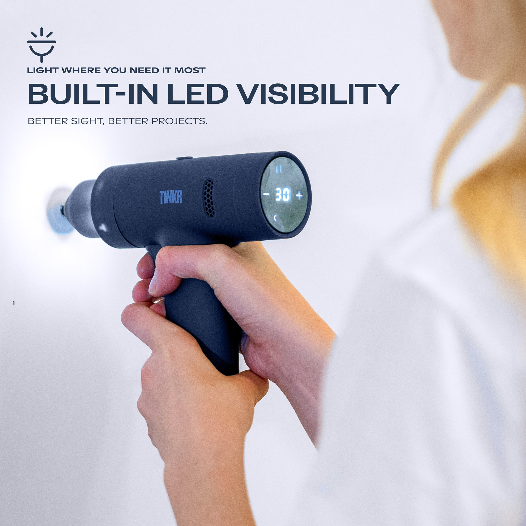 TINKR Cordless Drill, Midnight