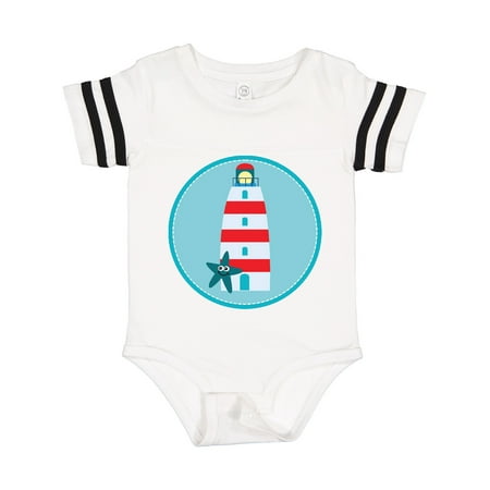 

Inktastic Lighthouse Nautical Beach Gift Baby Boy or Baby Girl Bodysuit