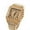 Gold, variant on Mens Gold Finish Simulated Diamond Stainless Steel Iced Out Hip Hop Bling Roman Numeral Custom Square Waterproof Luxury Quartz Watch 35mm