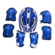 thumbnail image 4 of Juego de 7 piezas de protección para casco de bicicleta para niños, coderas, rodilleras, equipo de patinaje, casco de monopatín para montar en Azul profundo, 4 of 8