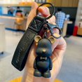 thumbnail image 1 of Resina pajarita orejas grandes oso llavero hombres y mujeres pareja bolso colgante coche llavero accesorios llavero pequeño regalo xuanjing  unisex, 1 of 2