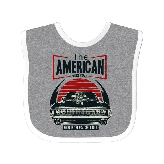 Inktastic American Muscle Car Boys or Girls Baby Bib