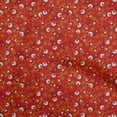 thumbnail image 1 of oneOone Velvet Red Fabric Asian Paisley Floral Sewing Craft Projects Fabric Prints By Yard 58 Inch Wide, 1 of 4