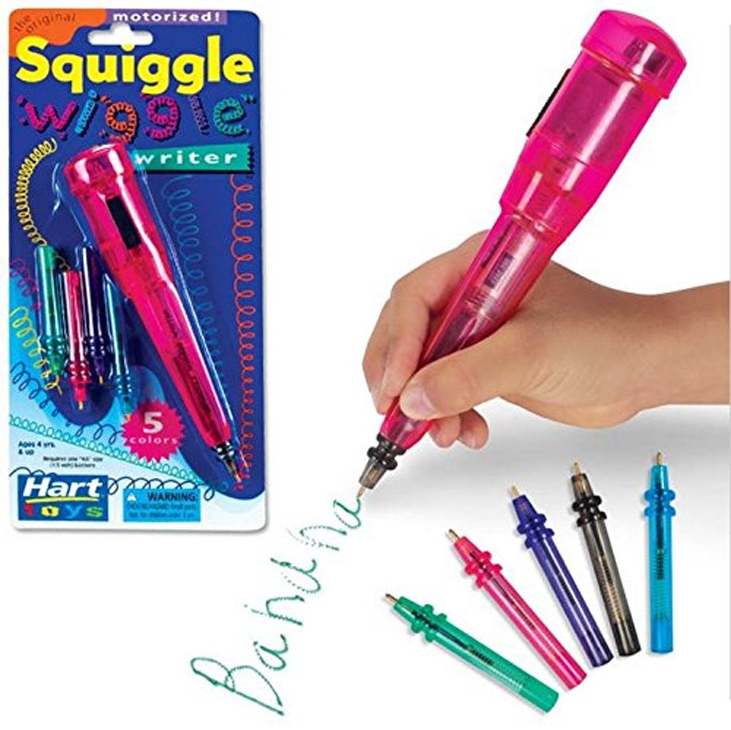 Pack of 4 Hart Toys Squiggle Wiggle Writer Replacement Pen Nibs Assorted 
