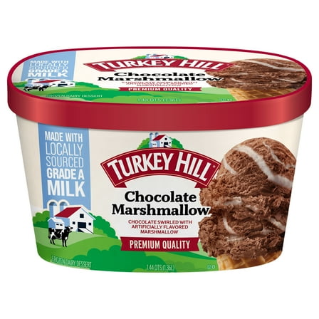 Turkey Hill Chocolate Marshmallow Premium Ice Cream, 46 fl oz