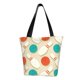 thumbnail image 1 of Fotbe Vintage Bowling Bolsa de Playa con Estampado, Bolsa de Hombro, Bolsa de Mano Espaciosa, Bolsa de Viaje Ligera, Bolsa de Compras Versátil, 1 of 6