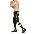thumbnail image 3 of BROKIG Men's Stripe Gym Athletic Sweatpants Workout Jogger Pants (X-Large, Green), 3 of 7
