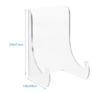 2 Pcs Plate Stand Clear Easel Holder Display Racks Small Easel Display Stand Books Acrylic