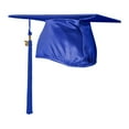 thumbnail image 4 of Endea Graduation Shiny Royal Blue Graduation Cap  Tassel, 4 of 11