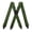Army Green, variant on Suspenders for Men Heavy Duty, X Back Hidden Suspender 3.8 cm Under Clothing, Adjustable Work Suspenders for Men Women