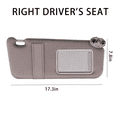 thumbnail image 2 of Car Sun Visor Replacement Fits For Toyota Camry 2007-2011 Sun Shade With Light,Left Driver Right Passenger Side Sun Visor-beige-left, 2 of 6