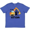 thumbnail image 3 of Inktastic Construction Truck It's My 5th Birthday Youth T-Shirt, 3 of 5