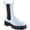 White, variant on Women's Chunky Platform Chelsea Boots Round Toe Ankle Booties Side Zipper Lug Sole Fall Winter Shoes