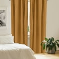 thumbnail image 2 of Ambesonne Yellow Chevron Window Curtains, Classical Brown, Each 28" W x 95" L, Pale Brown Marigold, 2 of 4