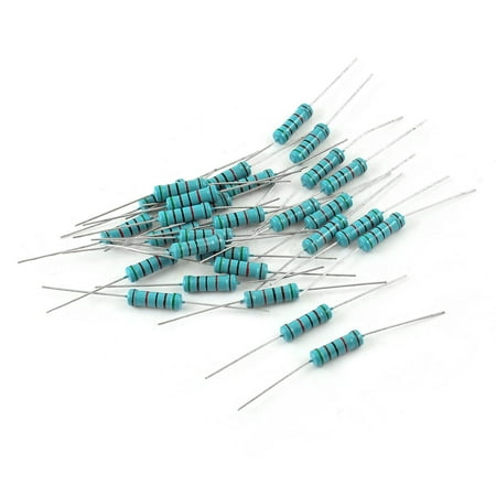 30 Pcs Through Hole 2W 1% Tolerance 51K Ohm Metal Film Resistor ...