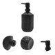 thumbnail image 5 of Dispensador de Jabón de Grano de Bambú de Fondo Redondo Único 13.53oz Negro, 5 of 6