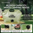 thumbnail image 4 of SIfdSeng 8 Liter Folding Water Container with Tap Water Water Container Portable Folding Water Bottle Folding Water Bottle Water for Camping Hiking and Home Water Storage, 4 of 7