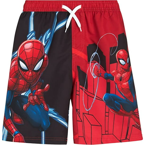 Marvel Boys’ SpiderMan Swim Trunks Toddler Spidey Quick Dry Bathing