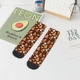 thumbnail image 7 of Fuzoiu Christmas Gingerbread Cookies Print Adult Socks, Crew Moisture-wicking Socks, Unisex Cushion Crew Socks,Casual Sports Ankle Socks, 7 of 7