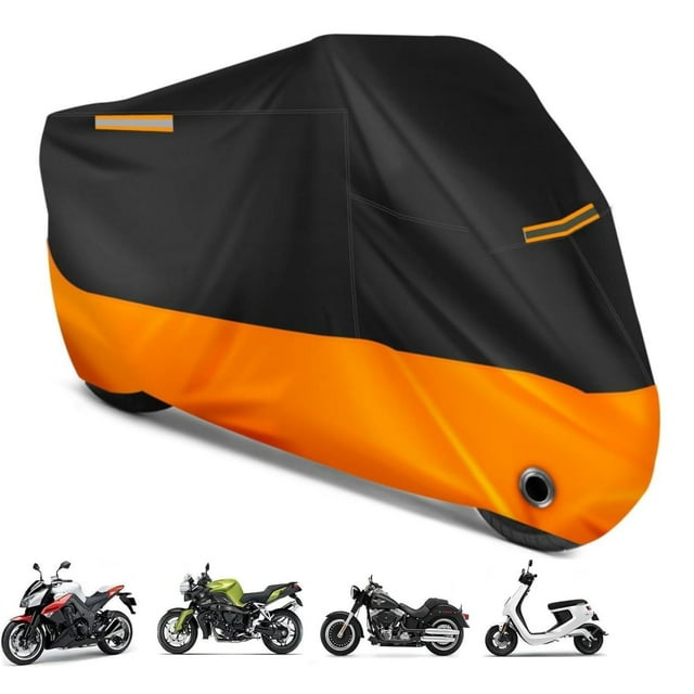 Funda para Moto Tela Oxford 190T Impermeable con Tiras Reflectantes y Lock-Holes