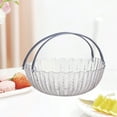 thumbnail image 2 of Lilixerw Round Cube Fruit Serving Tray,with Handle,Home Decorative Fruit Tray Bathroom MakeUp Tray for All Occasions Anti Slip, 2 of 6