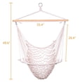 Zimtown Outdoor Hanging Swing Cotton Hammock Chair Solid Rope Yard